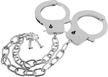 Guilty Pleasure Metal Handcuffs Long Chain Håndjern metal