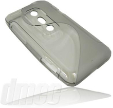 Kunststoff GEL Case für HTC EVO 3D, S-Curve clear (Solange Vorrat)