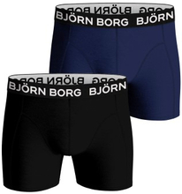 Bjorn Borg Bamboo Cotton Blend Boxer 2P Schwarz/Blau Small Herren