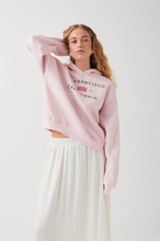 Gina Tricot - Printed hoodie - collegetröjor - Pink - S - Female