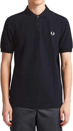 Fred Perry - Plain Polo Shirt - Navy/ Wit