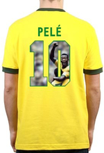 Brazilië retro voetbalshirt WK 1970 + Pelé 10 (Photo Style)