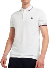 Fred Perry - Twin Tipped Polo Shirt - Wit/ Rood/ Navy