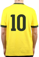 Brazilië retro voetbalshirt WK 1970 + Nummer 10 (Pelé)
