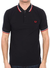 Fred Perry - Twin Tipped Polo - Navy/ Wit/ Rood