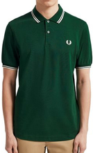 Fred Perry - Twin Tipped Polo - Groen/ Wit