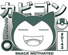 Pokémon Snorlax I'm Hungry T-Shirt - White - M