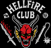 Stranger Things Hellfire Club Vintage Women's T-Shirt Dress - Black - S - Schwarz