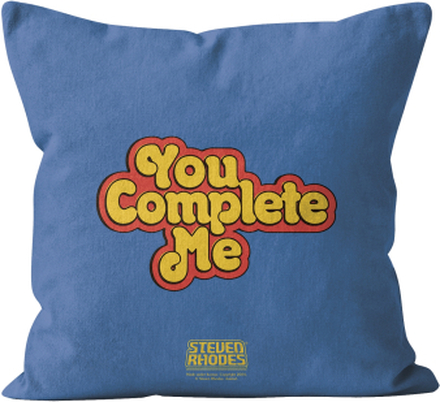 Steven Rhodes You Complete Me Square Cushion - 50x50cm