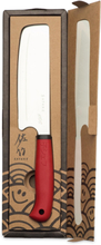 Satake Kids Knife With Safety Glove Home Kitchen Knives & Accessories Vegetable Knives Rød Satake*Betinget Tilbud