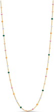 Necklace Lola Accessories Jewellery Necklaces Chain Necklaces Gull Enamel Copenhagen*Betinget Tilbud