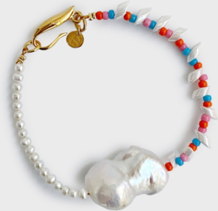Blue Billie - Armbånd - Coral - Mixed Baroque Pearl Bracelet - Smykker - Bracelet