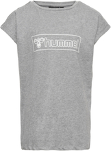Hmlboxline T-Shirt S/S T-shirts Short-sleeved Grå Hummel*Betinget Tilbud