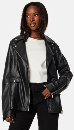 SELECTED FEMME Madison Leather Jacket Black 40