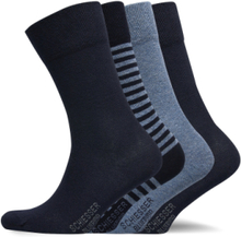 Socks Underwear Socks Regular Socks Blå Schiesser*Betinget Tilbud