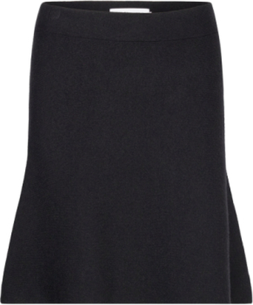 Doddiekb Knit Skirt Kort Nederdel Black Karen By Simonsen