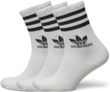 3 Stripes Crew Sock 3 Pair Pack Sport Socks Regular Socks White Adidas Originals