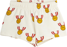 Medals Aop Sweatshorts Bottoms Shorts Cream Mini Rodini