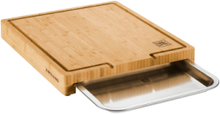 Bbq+ Skærebræt I Bambus Med Bakke, 39 X 30 Cm Home Kitchen Kitchen Tools Cutting Boards Wooden Cutting Boards Brown Zwilling