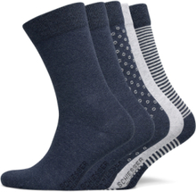 Socks Lingerie Socks Regular Socks Blå Schiesser*Betinget Tilbud