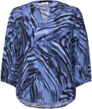 Blouse 1/1 Sleeve Tops Blouses Long-sleeved Blue Gerry Weber Edition