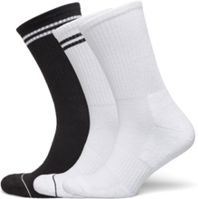 Sock 3 P Sport Rib Terry Sole Lingerie Socks Regular Socks White Lindex