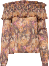 Bernice Top Tops Blouses Long-sleeved Multi/patterned Ida Sjöstedt