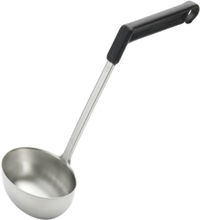 Suppeøse Ergonova 28 Cl Stål/Sort Home Kitchen Kitchen Tools Spoons & Ladels Black Gense