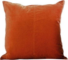 C/C 50X50 Cognac Velvet Home Textiles Cushions & Blankets Cushion Covers Red Ceannis