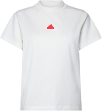 W Bluv Tee Sport T-shirts & Tops Short-sleeved White Adidas Sportswear