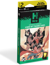 DC Unlock The Multiverse Black Adam 4 - Pack Starter Pack - Hro Hybrid NFT Trading Cards, 28 Cards Starter Pack