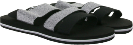 O´NEILL Strap Damen Sandalen glitzernde Riemen-Sandaletten mit breiten Riemen 1A9504-9010 Schwarz