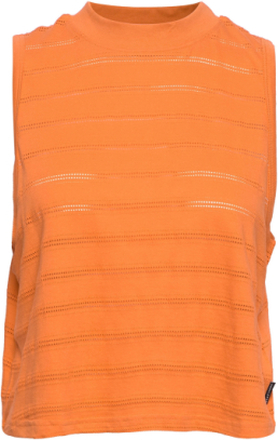 Top Namsos Lace Orange T-shirts & Tops Sleeveless Oransje DEDICATED*Betinget Tilbud