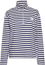 Sigga Tasaraita Unikko Shirt T-shirts & Tops Long-sleeved Marineblå Marimekko*Betinget Tilbud
