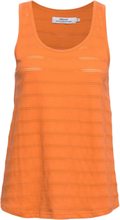 Top Nora Lace Orange T-shirts & Tops Sleeveless Oransje DEDICATED*Betinget Tilbud
