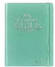 KJV Holy Bible, My Creative Bible, Faux Leather Hardcover - Ribbon Marker, King James Version, Teal W/Elastic Closure
