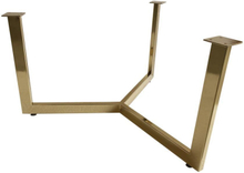 Goudkleurige salontafel onderstel hoogte 43 cm en diameter 73 cm (40 x 20 mm)