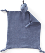 Comfort Blanket Dino Linen Blue Neo Baby & Maternity Baby Sleep Cuddle Blankets Blue Kid's Concept