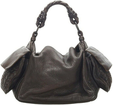pre-owned Intrecciato Trim Leather Handbag
