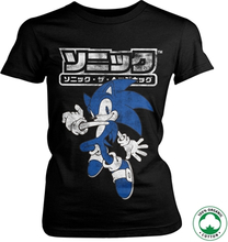 Sonic The Hedgehog Japanese Logo Organic Girly Tee, T-Shirt