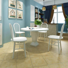 vidaXL Ruokapöydän tuolit 4 kpl valkoinen täysi kumipuu
