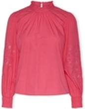 Y.a.s Blusar YAS Chelle Top L/S - Raspberry Sorbet