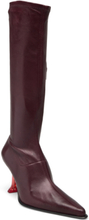 Carlita Burgundy Tall Boots Designers Boots Long Burgundy MIISTA