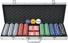 Pokerset med 500 marker aluminium
