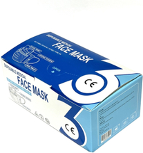 Face Mask Medical- Typ IIR Munskydd - tre lagers 50-pack - Protegat