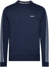Hugo Boss Sweatshirt Stripe Logo Navy
