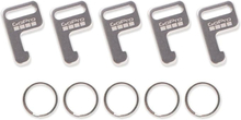 5er Pack GoPro Sicherungsschlüssel mit Schlüssel-Ringe geeignet für Smart Remote, Wi-Fi Remote AWFKY-001 Silber