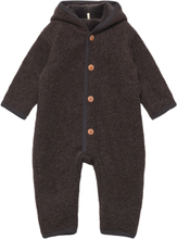 Pram Suit Wool Outerwear Fleece Outerwear Fleece Suits Brown Huttelihut
