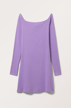 Short Fitted Open Back Dress - Purple