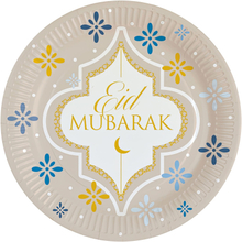 Papperstallrikar Eid Mubarak - 8-pack
